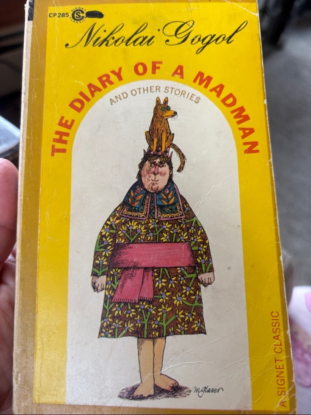 Nikolai Gogol "The Diary of a Madman" Yellow Paperback